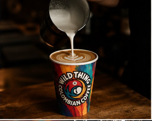 Flat white with silky microfoam over Colombian espresso